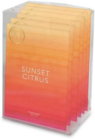 Brooklyn Fragrance Co. Water Color Sachet Bags – Sunset Citrus Scented Pouches by ExpressiveScent