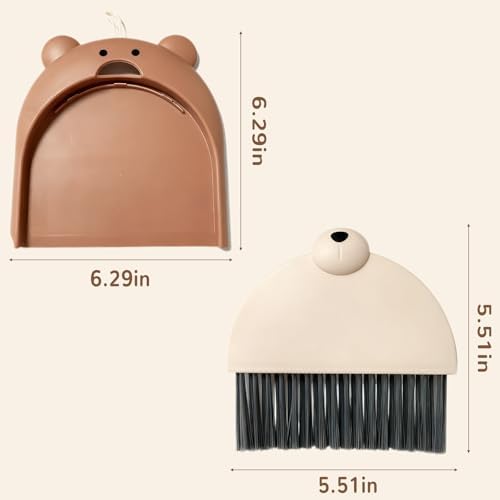 Small Dust Pan and Brush Set, Mini Broom - Image 2