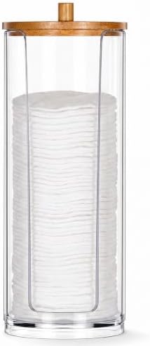 Acrylic Cotton Round Holder Pad Dispenser Makeup Remover Container by Unknown