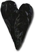 6" Handmade Velvet Essence Heart Sachet Pillow – Flaxseed Fill, Lavender Scented by CandiAndi