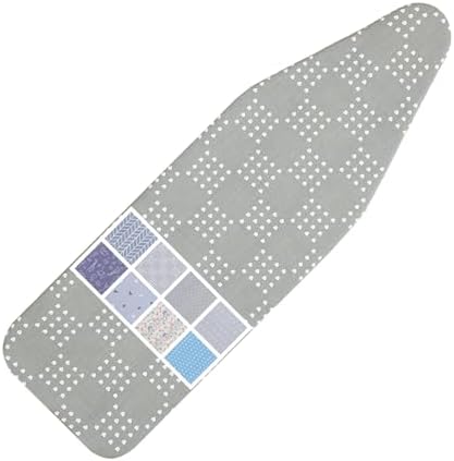 Ironing Board Cover and Pad Standard Size 15 x 54, 3 Pairs of Hook and Loop by LCLW