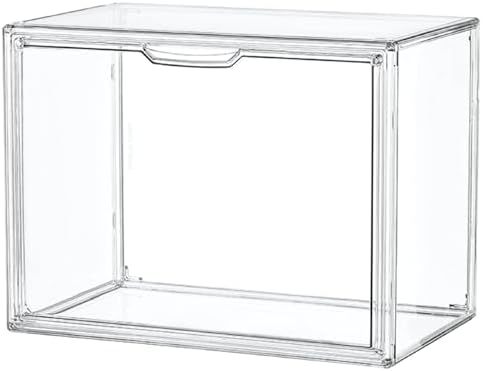 LXLXXL Clear Acrylic Display Case, Stackable Plastic Storage Bins by LXLXXL
