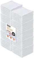 Superio Terry Cloth Rags White Washcloths 100% Cotton 12" Cleaning Cloths by Superio