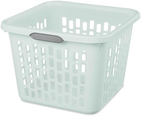 Sterilite Laundry Basket, Plastic Clothes Hamper, Large Square Bin - Image 6