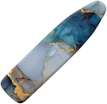 Blue Marble Ironing Board Cover Iron Pad Covers Resist Scorching and Staining by Darisoco