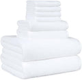 Amazon Basics 100% Cotton Soft Quick-Dry 8-Piece Towel Set, Bath Towels by AmazonBasics