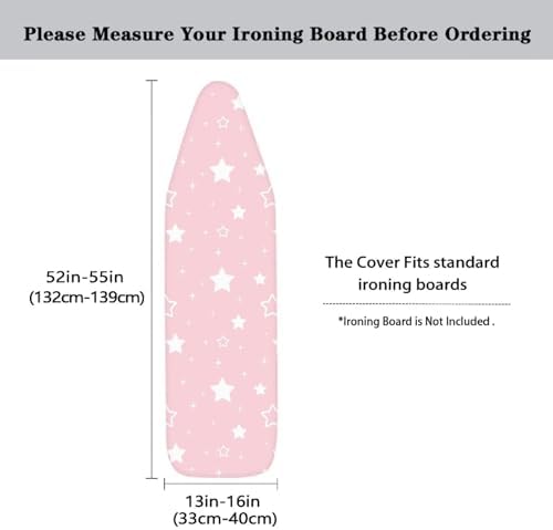 Pink Stars Ironing Board Cover - Image 5