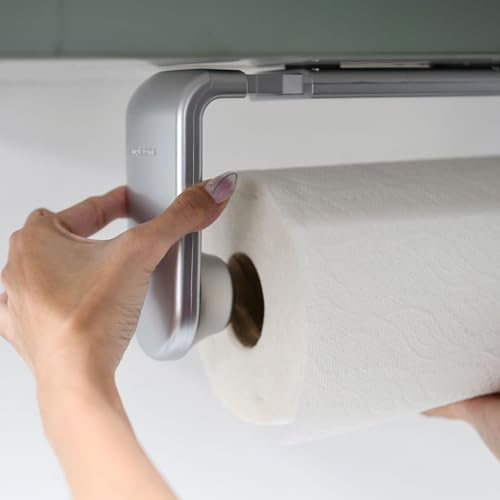 ONE Hand Tear Paper Towel Holder Under Cabinet/Wall - Image 5