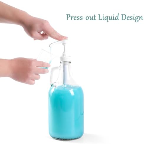 64 OZ Laundry Detergent Dispenser BY VEGEVIGI, Glass Liquid Laundry Soap - Image 3
