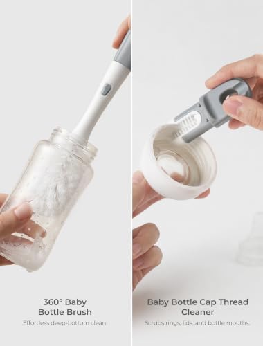 Termichy Baby Bottle Brush Set: 2 Pack Kit 360° Clean All Feeding Essential - Image 4