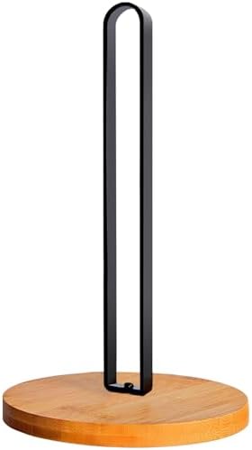 TONLEA Wooden Paper Towel Holder Countertop, Kitchen-Towel-Holder FreeStanding by TONLEA