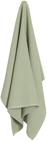 Now Designs Ripple Cotton Dish Towels Sage 18 x 28in - Image 2