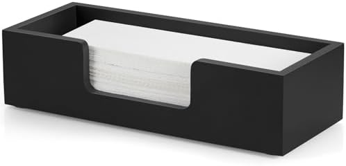 Paper Towel Dispenser Countertop, Wood Bathroom Paper Towel Holder, Countertop by Bivvclaz