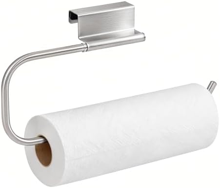 Over Cabinet Door Paper Towel Holder by Qflushor