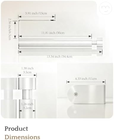 Paper Towel Holder Under Cabinet Adhesive or Drilling White - Image 7