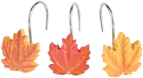 Maple Leaf Shower Curtain Hooks by EVOOKA