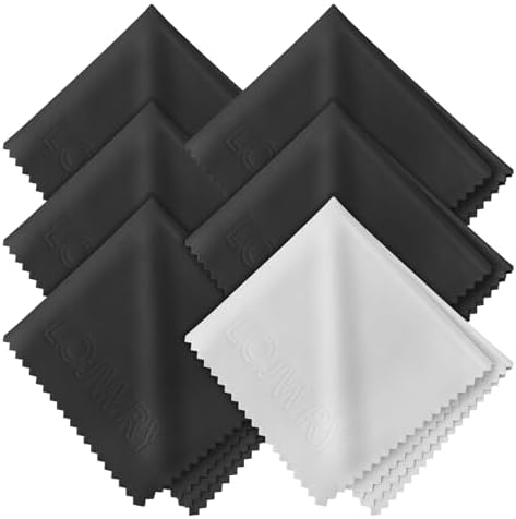 Eye Glass Clean Cloths 6*7in 6 Pcs, Individually Wrapped, High-Density by LOJWRY