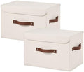 2PCS Storage Bins Boxes with Lids Decorative Fabric Baskets by Unknown