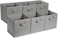 Amazon Basics Collapsible Fabric Storage Cube Bins Organizer by AmazonBasics