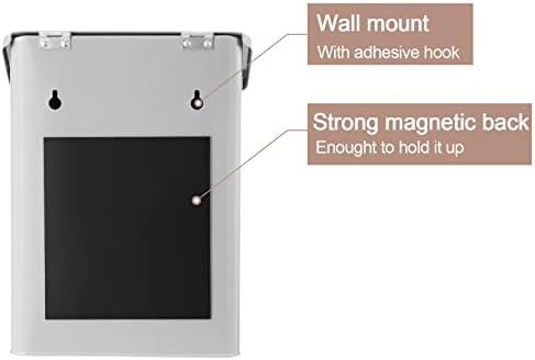 Magnetic Lint Bin for Laundry Room Organization and Storage, Light Grey - Image 2