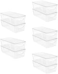 Vtopmart 10pcs Clear Stackable Storage Bins by Vtopmart