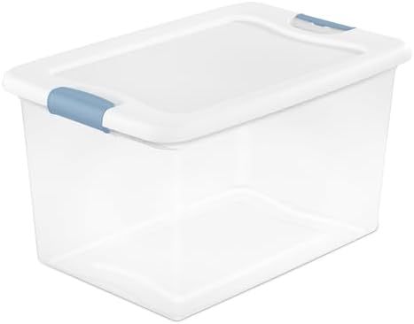 Sterilite 24-Pack Latching Box, Under Bed Storage Bins by Sterilite