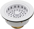 Westbrass A214-50 3-1/2" Post Style Large Kitchen Sink Basket Strainer by Westbrass