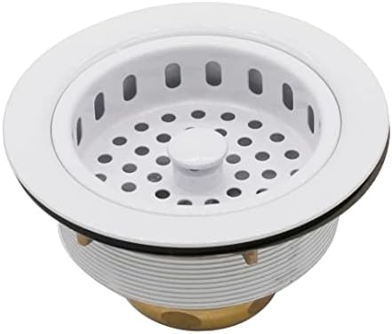Westbrass A214-50 3-1/2" Post Style Large Kitchen Sink Basket Strainer by Westbrass