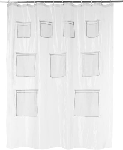 Amazon Basics 8-Gauge PEVA Shower Curtain or Liner by AmazonBasics