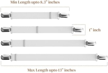 FeelAtHome 8-Piece White Bed Sheet Clips - Image 7