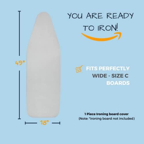 SAVUK Ironing Board Cover and Pad Standard Size 18x49 inch, Large Extra Wide - Image 6