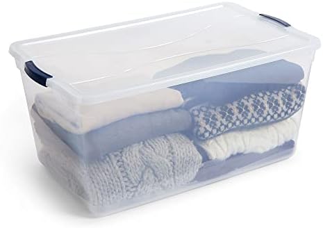 Rubbermaid Cleverstore 95 Qt Clear Storage Bins - Image 4