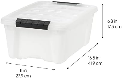 IRIS USA 4-Pack 13 Quart Storage Bins - Image 2