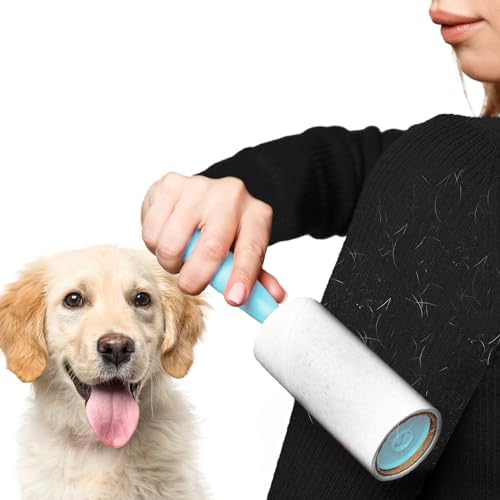 SunGrow Pet Lint Rollers for Dogs and Cats, Extra Sticky Adhesive, 2 Portable - Image 2