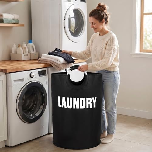 DOKEHOM 160L XX-Large Laundry Basket Bag, Collapsible Tall Hamper - Image 7