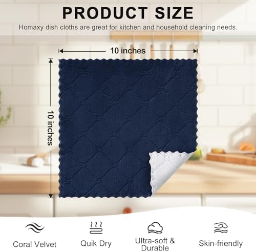 Homaxy 12 Pack Super Soft Dish Cloths - Image 5