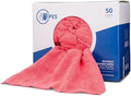 Microfiber Wholesale Microfiber Shop Towels | MWipes Reusable Red Shop Rags | by MicrofiberWholesale