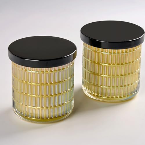yellow Thick Glass Bathroom Qtip Holder, 2 Pack - Image 7