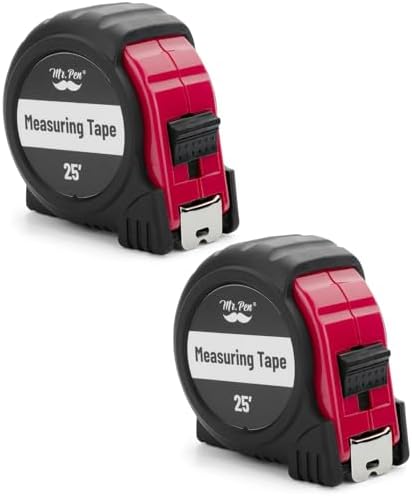Mr. Pen- Retractable Tape Measure 25 ft, 2 Pack, Easy Read by MrPen