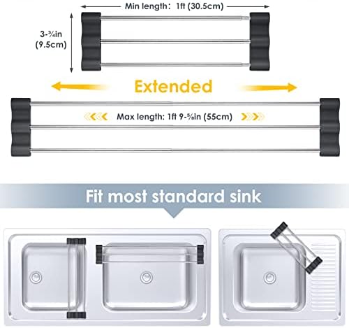 Tomorotec Adjustable Over-The-Sink Kitchen Rack - Image 4