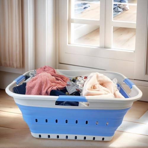 SAMMART 42L Collapsible Plastic Laundry Basket - Image 2