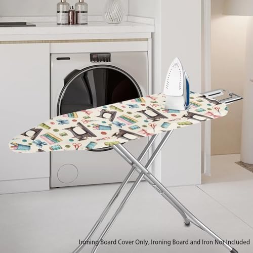 Beige Laundry Ironing Board Cover and Padding Standard Size Table Top Iron - Image 2