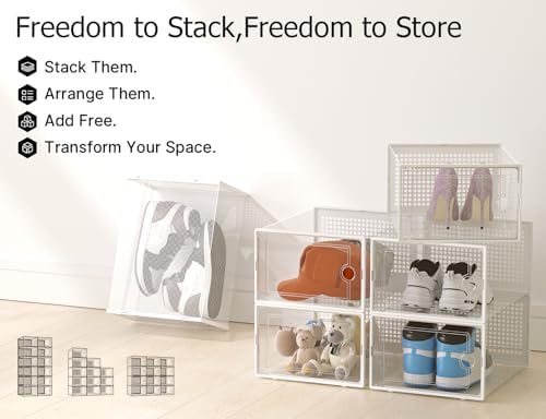 Kuject XX-Large Shoe Storage Boxes 12 Pack - Image 7