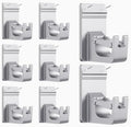Universal Heavy Duty Curtain Rod Brackets, No Drill Curtain Rod Brackets by CTBOM
