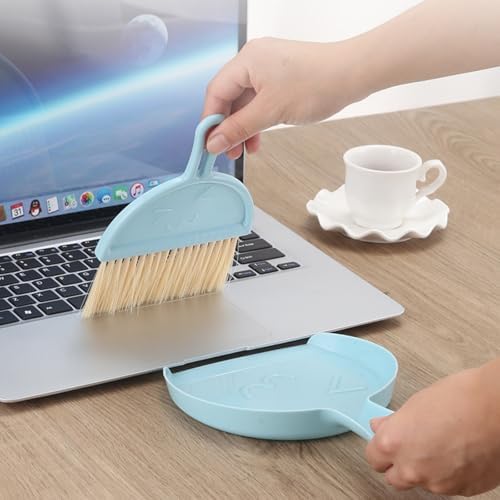 TAORANJU Small Broom and Dustpan Set, Portable Mini Dustpan and Brush Set - Image 4