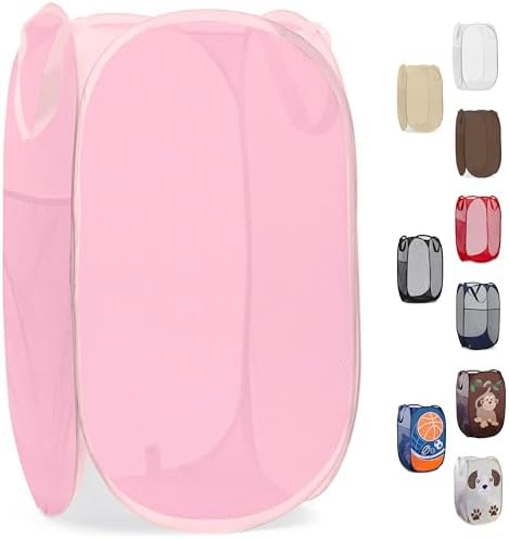 Handy Laundry Mesh Pop Up Hamper Foldable Collapsible Basket by Handy+Laundry