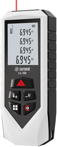 Laser Distance Measure Backlit LCD Measuring Tool 328FT by SGSURGOAL