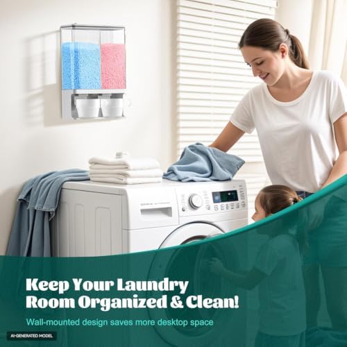 52.5 OZ Wall-Mounted Laundry Detergent Dispenser - Image 2