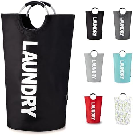 Caroeas Tall Laundry Basket 90L, Large Hamper, Freestanding Laundry Bag by Caroeas