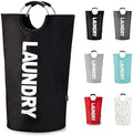 Caroeas Tall Laundry Basket 90L, Large Hamper, Freestanding Laundry Bag by Caroeas